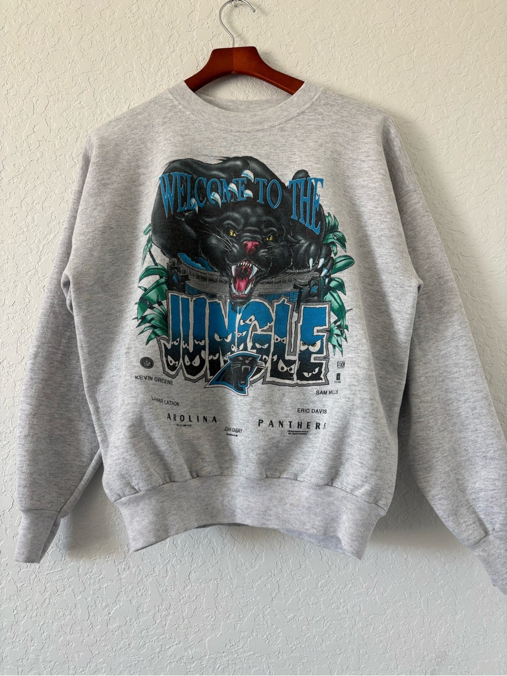 Vintage 1996 Carolina Panthers “Welcome to the Jungle” Sweatshirt Large